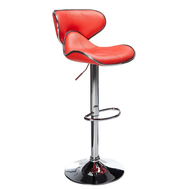 Leader Shell Back Bar Stools Set of 2, Adjustable Bar Stool with Back , Swivel Barstools 400B TP951