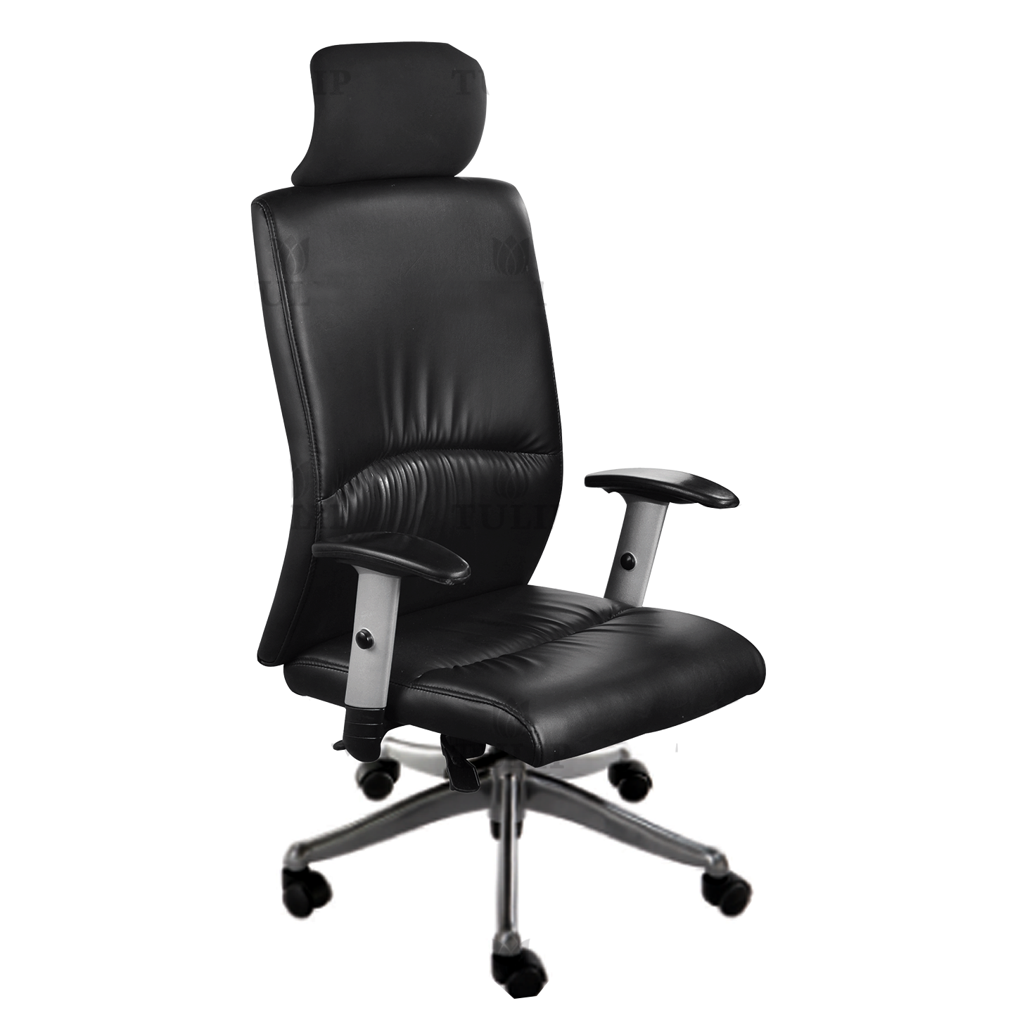 Executive Hi Swivel Chair Chrome Base with Headrest 20RC